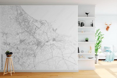 Fototapeta Mapa Gdańska