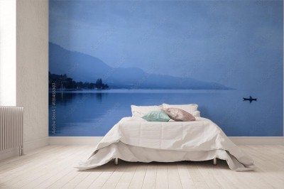 Fototapeta Mgła nad jeziorem w Indonezji