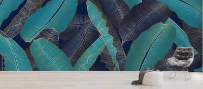 Fototapeta Tropikalny liść bananowca