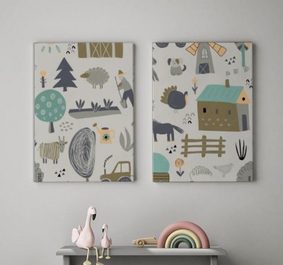 Obraz na płótnie Wiejska sielanka