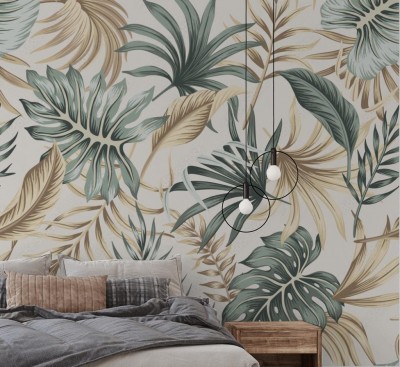 Tapeta egzotycznej dżungli w stylu vintage