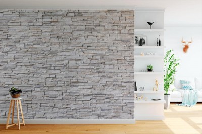 Fototapeta Granitowa ściana z cegły