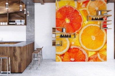 Fototapeta Kolorowe plastry owoców cytrusowych