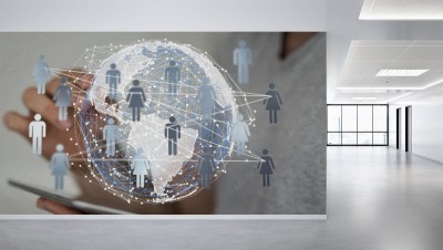 Fototapeta Sieć społecznościowa