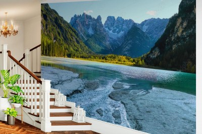 Fototapeta Jezioro w Dolomitach