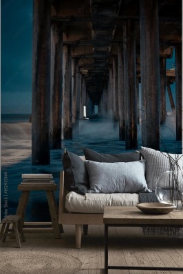 Fototapeta Niebieskie molo