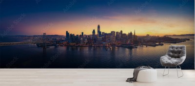 Fototapeta Wschód słońca nad miastem San Francisco