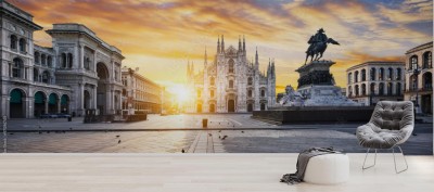 Fototapeta Piękna architektura Mediolanu