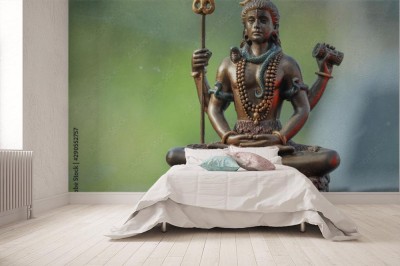 Fototapeta Statua Sziwy z rozmytym tłem