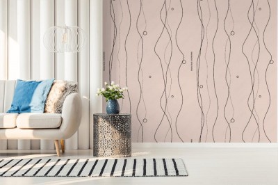 Fototapeta z wzorem w zakrzywione linie