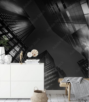 Fototapeta Mroczne drapacze chmur w Nowym Jorku