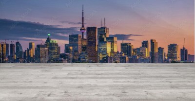 Fototapeta Toronto widok na miasto z Riverdale Avenue  Ontario, Kanada