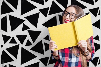 Tapeta Wzór czarnych trójkątów