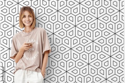 Fototapeta z wzorem z figur geometrycznych