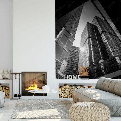 Fototapeta do salonu przedstawiająca architekturę Hongkongu 