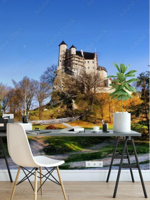 Fototapeta Widok średniowiecznego zamku w Bobolicach