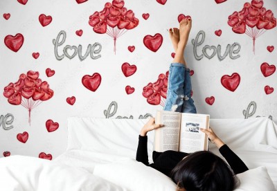 Fototapeta w stylu vintage z napisem love