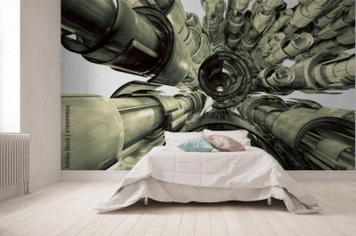 Fototapeta abstrakcja w tunelu