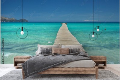 Fototapeta Molo 3D na turkusowym morzu