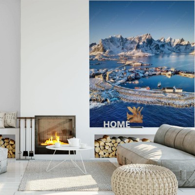 Fototapeta Norwegia w okresie zimowym