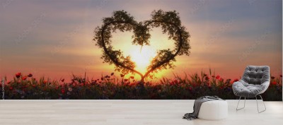 Fototapeta Serce bambu