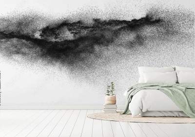 Fototapeta Abstrakcyjny wzór z czarnego pyłu