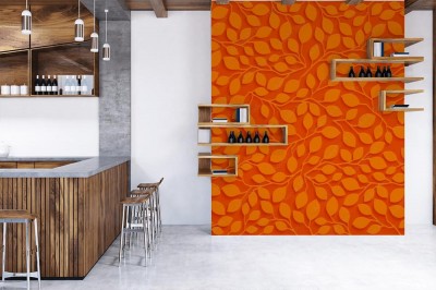 Fototapeta Naturalny wzór z jesiennych liści