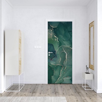 zielony-marmurowy-wzor