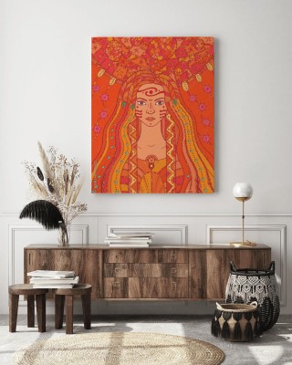 Obraz na płótnie Indyjska Szamanka Boho