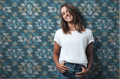 Fototapeta z ornamentem w stylistyce boho