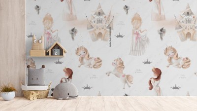 Tapeta Mała księżniczka i jej kucyki