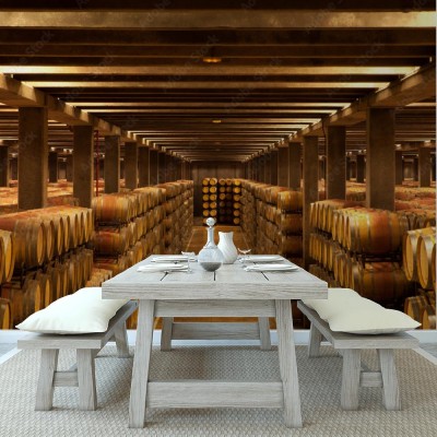 Fototapeta Beczki z winem La Rioja