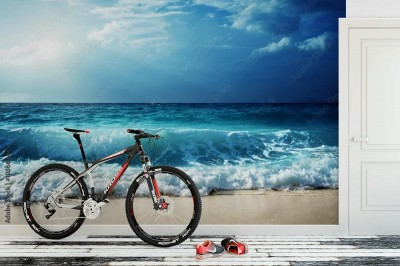 Fototapeta fale na plaży Seszeli