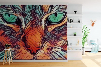 Fototapeta Ilustrowany kot