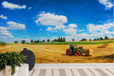 traktor-ladujacy-slome