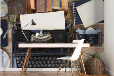 Fototapeta zabytkowa maszyna do pisania na stole