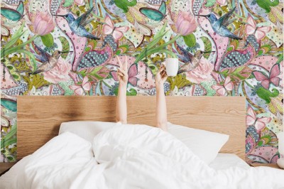 Tapeta z wiosennym motywem do sypialni