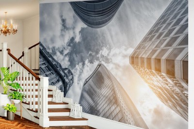 Fototapeta Londyńskie niebo wśród drapaczy chmur