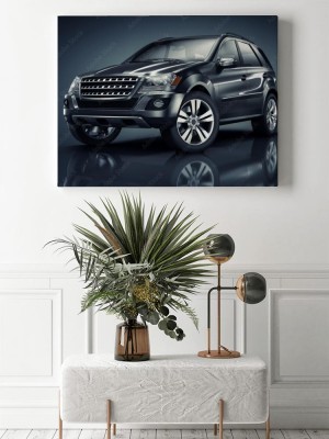 Obrazy do salonu Czarny SUV