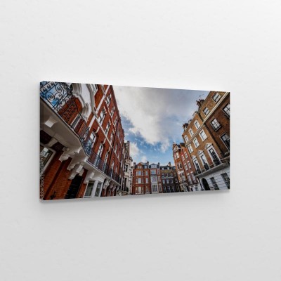 Obraz na płótnie Piękne gruzińskie budynki w dzielnicy Marylebone w londyńskiej dzielnicy West End