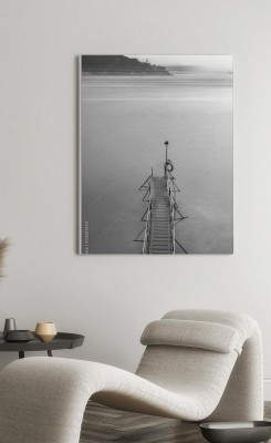 Obraz na płótnie Drewniane molo o zmierzchu