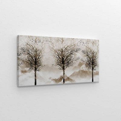 Obraz na płótnie z artystycznym wzorem drzew
