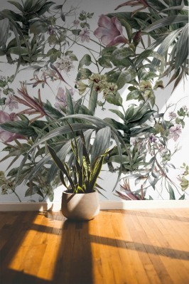 Fototapeta Kwiaty na jasnym tle