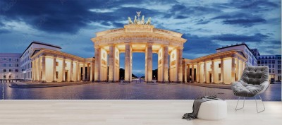 Fototapeta Brama Brandenburska w ujęciu panoramicznym