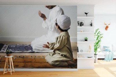 Fototapeta Modlący się muzułmanie podczas Ramadanu