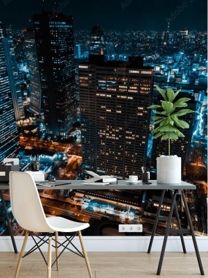 Fototapeta Nocny widok Tokio Shinjuku 