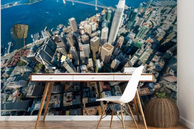 Fototapeta Śródmieście w San Francisco widziane z ptasiej perspektywy