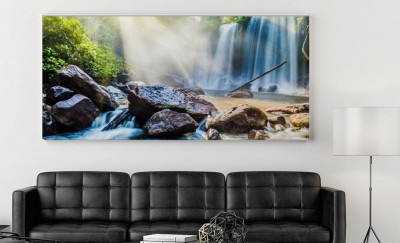 Obraz na płótnie Wodospad w tropikach