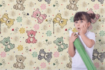 Fototapeta dla dzieci ze ślicznym wzorem misia