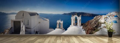 Fototapeta Panorama Santorini